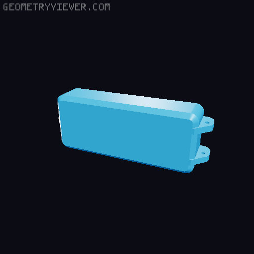 Compact parametric box (for instax square) 3D model thumbnail