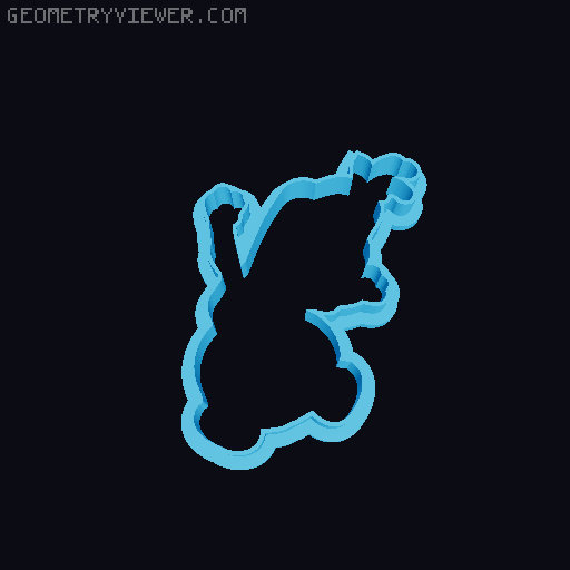 Frozen cookie cutters 3D model thumbnail