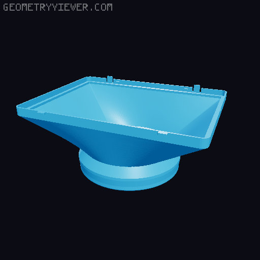 Quick connect AC Intake Hose 3D model thumbnail
