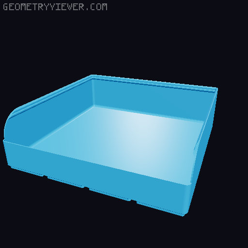 Gridfinity rouded bins collection all sizes 3D model thumbnail