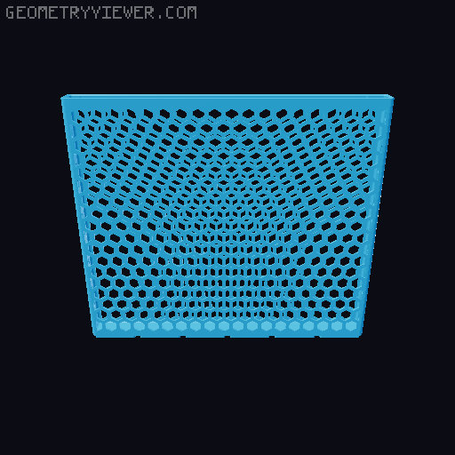 Gridfinity Hex Bins all sizes 3D model thumbnail