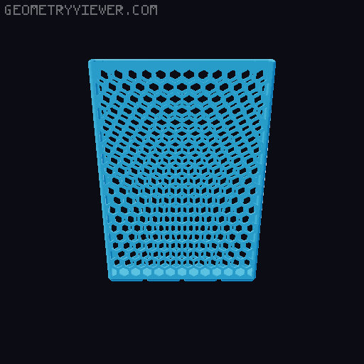 Gridfinity Hex Bins all sizes 3D model thumbnail
