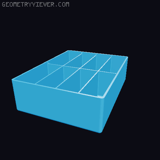 Improved kitchen packet / sachet organizer (multiple sizes) 3D model thumbnail