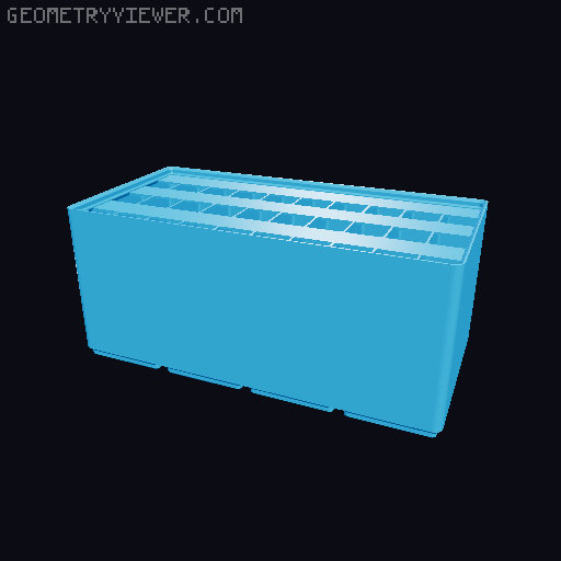 Gridfinity Ultra Light Bins - Divider Label Edition 3D model thumbnail