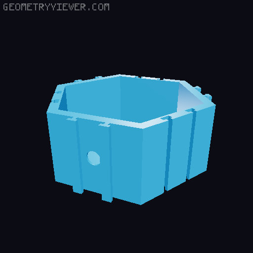 Hexes for LEGO mini figures (re-modeled) 3D model thumbnail