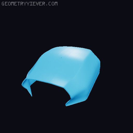 Race Body for RUDE Experimental Chassis 3D model thumbnail