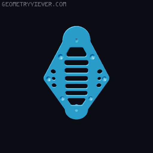Self-propelled tracked platform 3D model thumbnail