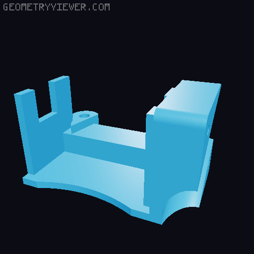 seadoo spark throttle mount  3D model thumbnail