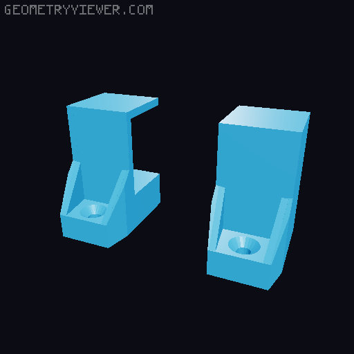 Power adapter holder 3D model thumbnail