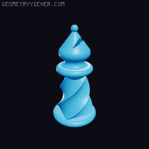 Spiral Chess 3D model thumbnail