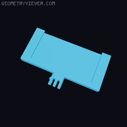 Galaxy S8 Phone Stand 3D model thumbnail