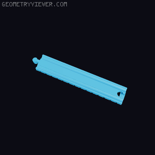 Wooden railway bridge system for Fischertechnik 3D model thumbnail