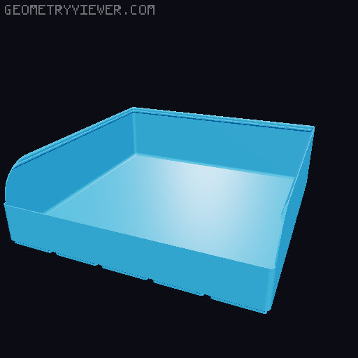 Gridfinity rouded bins collection all sizes 3D model thumbnail