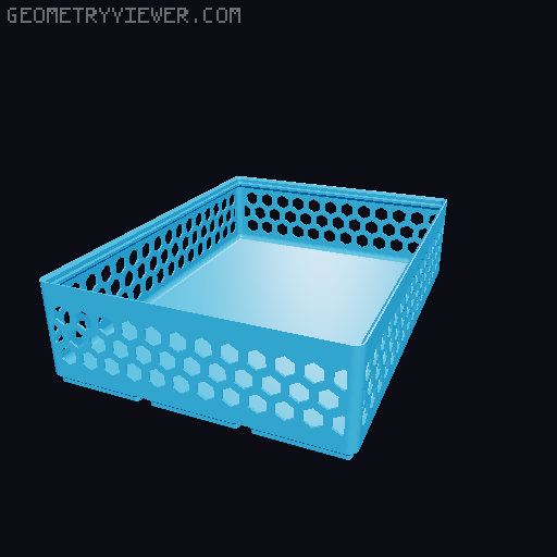 Gridfinity Hex Bins all sizes 3D model thumbnail