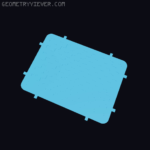Alternative three-part box for Rocco's Vault with Pin Tumbler Lock 3D model thumbnail