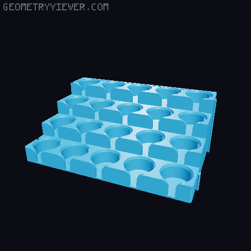 Vallejo / Citadel modular Paint rack 3D model thumbnail
