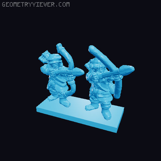 Lake-Town Warmaster Army 10mm Scale 3D model thumbnail