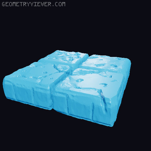 BlokCraft Dungeons! Base Set 3D model thumbnail