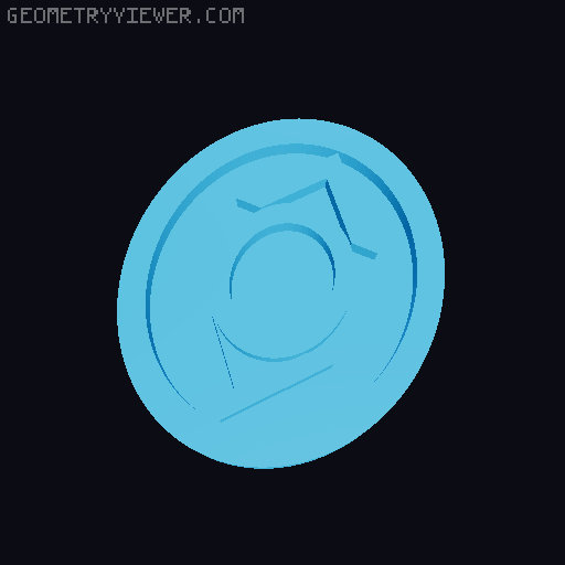 Lantern Corps for Cisco Gold Ring ( Green Lantern ) 3D model thumbnail