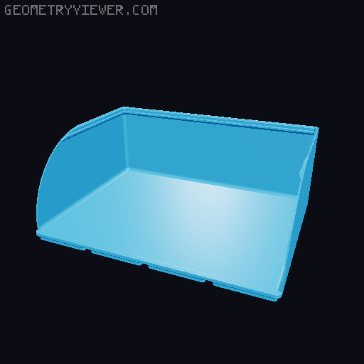Gridfinity rouded bins collection all sizes 3D model thumbnail