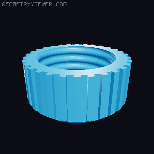 Double TPU Seal EDC Container 3D model thumbnail