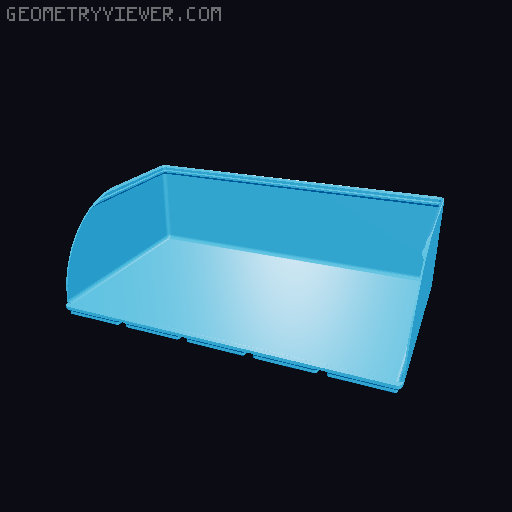 Gridfinity rouded bins collection all sizes 3D model thumbnail