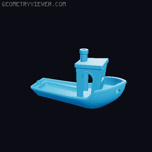 Benchy the Cargo ship 3D model thumbnail