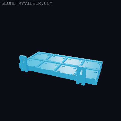 skadis gridfinity shelf 3D model thumbnail