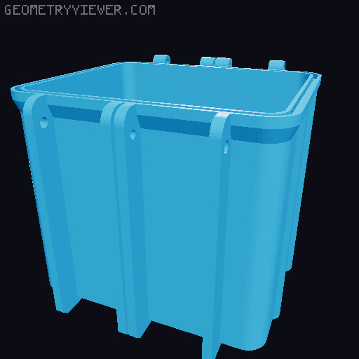 Rugged Transport box for DnD/Warhammer Figure 3D model thumbnail