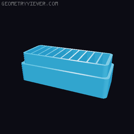 Coin Cell / Button Battery Storage Box 3D model thumbnail