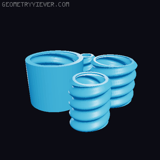 Annoying Nested Screw Gift Box 3D model thumbnail