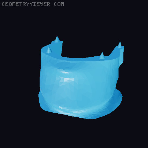 Moai Tissue Dispenser-Split 3D model thumbnail