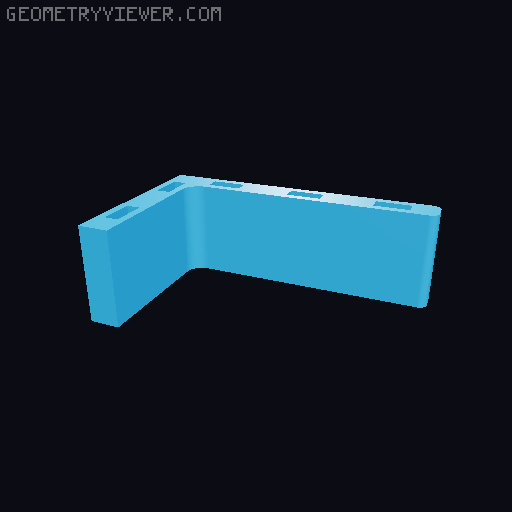 DDD Printable Wall Control System 3D model thumbnail