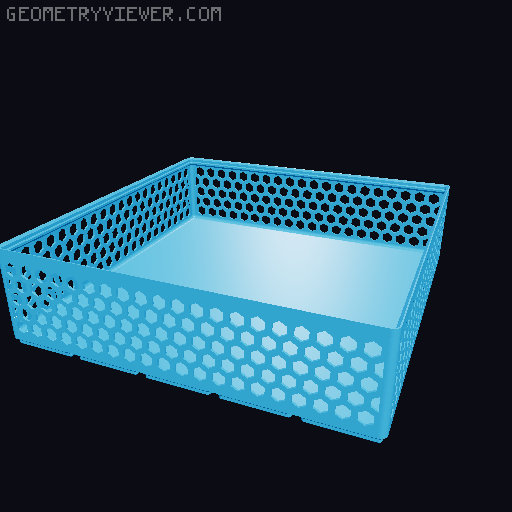 Gridfinity Hex Bins all sizes 3D model thumbnail