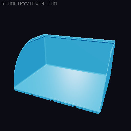Gridfinity rouded bins collection all sizes 3D model thumbnail