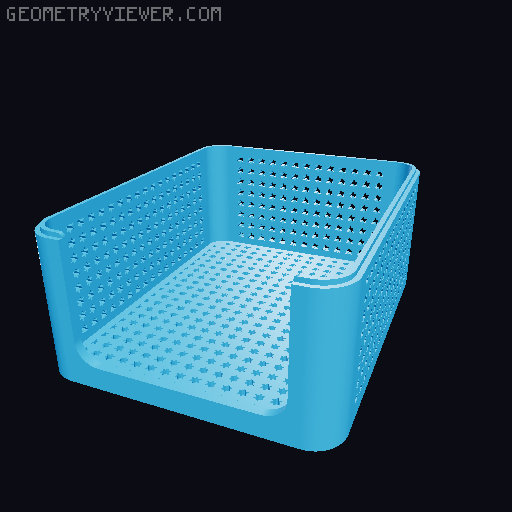 Stackable Storage Caddies 3D model thumbnail