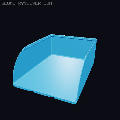 Gridfinity rouded bins collection all sizes 3D model thumbnail