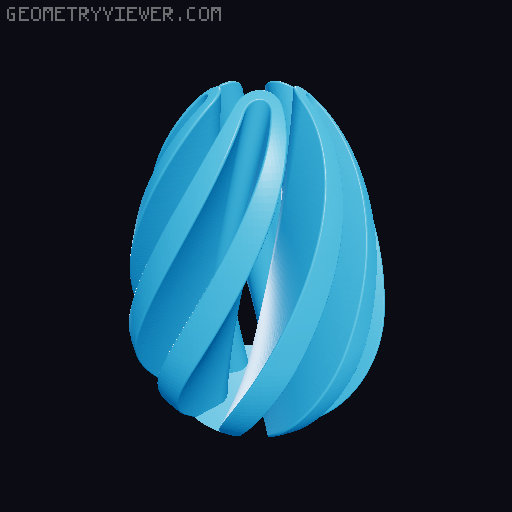 Single Extruder - Multi Color - Easter Eggs (Extra Twist) 3D model thumbnail