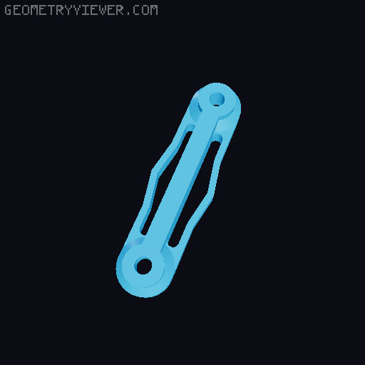 Bike Cable Lock Holder 3D model thumbnail