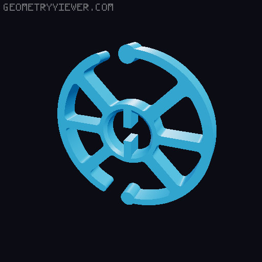 Fidget Toy - Clicker Coin 3D model thumbnail