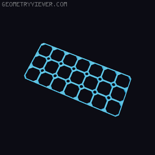 openGrid with Multiboard-compatible screw holes 3D model thumbnail