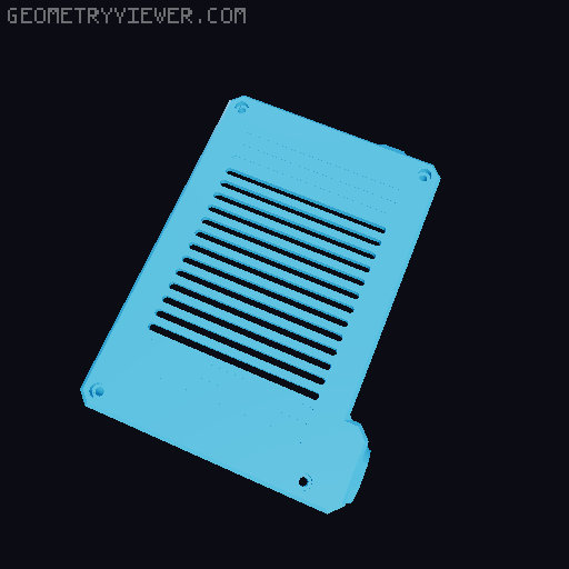 Added Fan to design (50mm fan, customizable) 3D model thumbnail