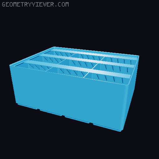 Gridfinity Ultra Light Bins - Divider Label Edition 3D model thumbnail