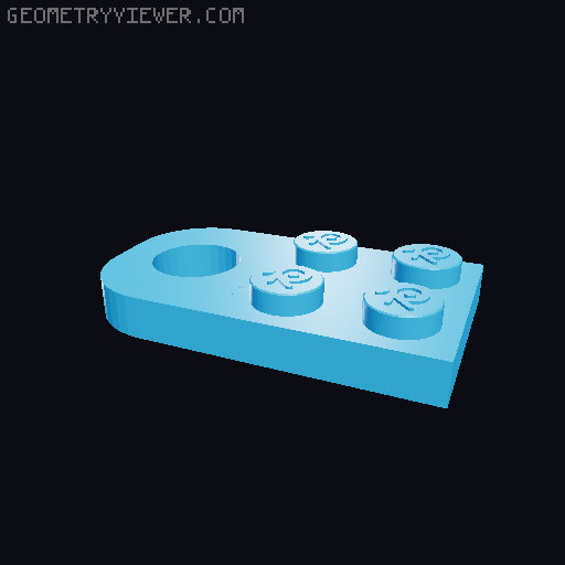 Lego Keychain 3D model thumbnail