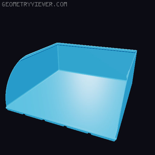 Gridfinity rouded bins collection all sizes 3D model thumbnail