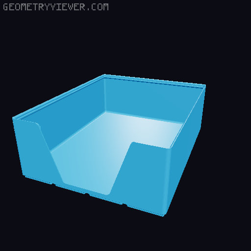 Gridfinity wall cutout collection 3D model thumbnail