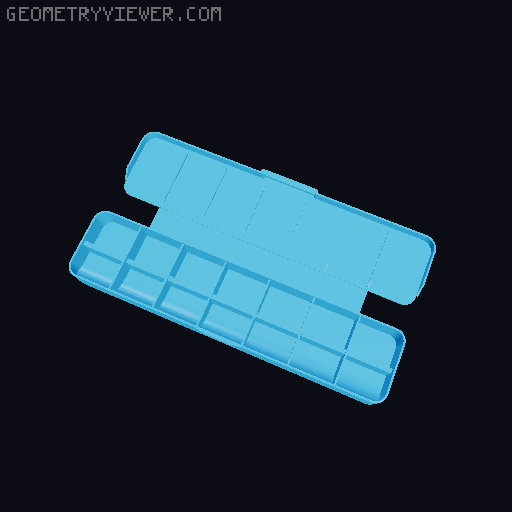 Small Pill Box AM / PM 3D model thumbnail