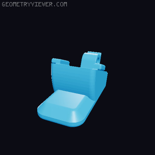 Motorcycle buttons and levers 3D model thumbnail