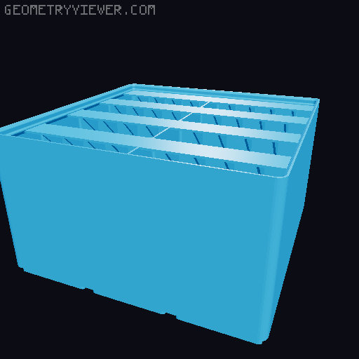 Gridfinity Ultra Light Bins - Divider Label Edition 3D model thumbnail