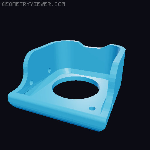 CR-200B C.R.I.P Compact oRbIter adaPter with 4010 Dual fan mount Toolhead  3D model thumbnail